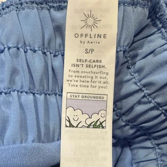 NWT Offline by Aerie Real Me Hot Stuff Romper in Blue Lion Sz S - Picture 14 of 15